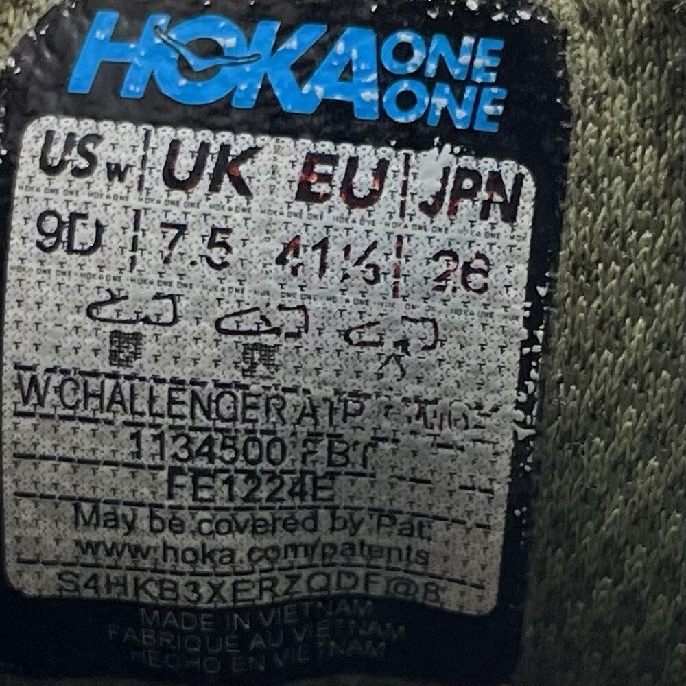 Hoka One One Challenger ATR 7 Trail Running Shoes Womens Size 9D Wide Olive - Picture 7 of 11